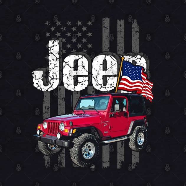 Jeep Wrangler TJ Jeepcar JEEP Flag by alex77alves